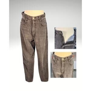 Vintage 90s Bill Blass High-Waist Tapered Stonewash Denim Mom Jean 10/30x29